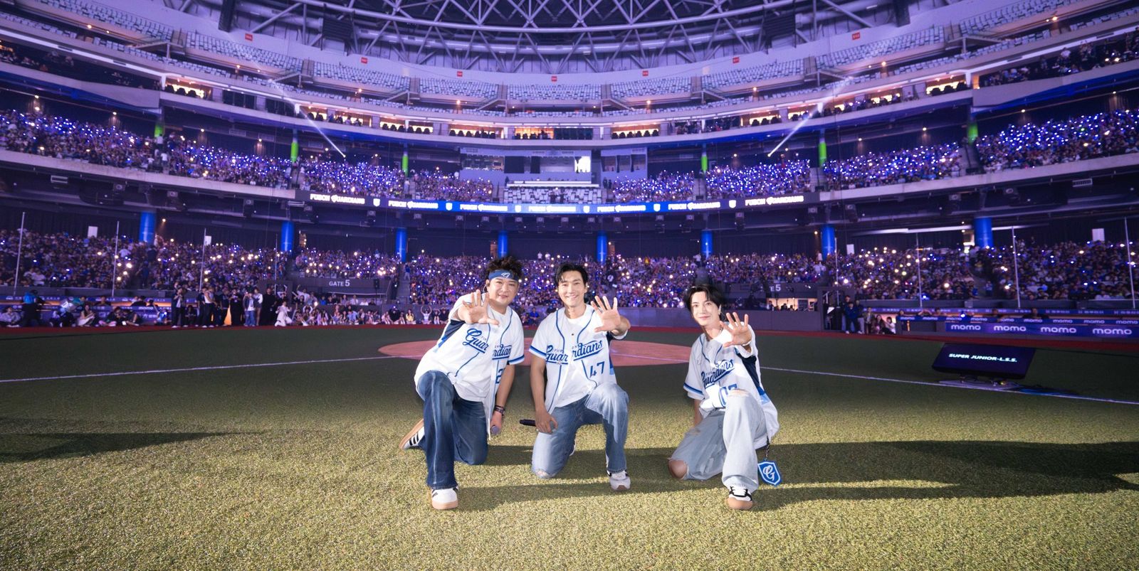 Junior-L.S.S.本次來台為富邦開球，以及擔任賽後表演嘉賓。翻攝Fubon Guardians 富邦悍將棒球隊臉書