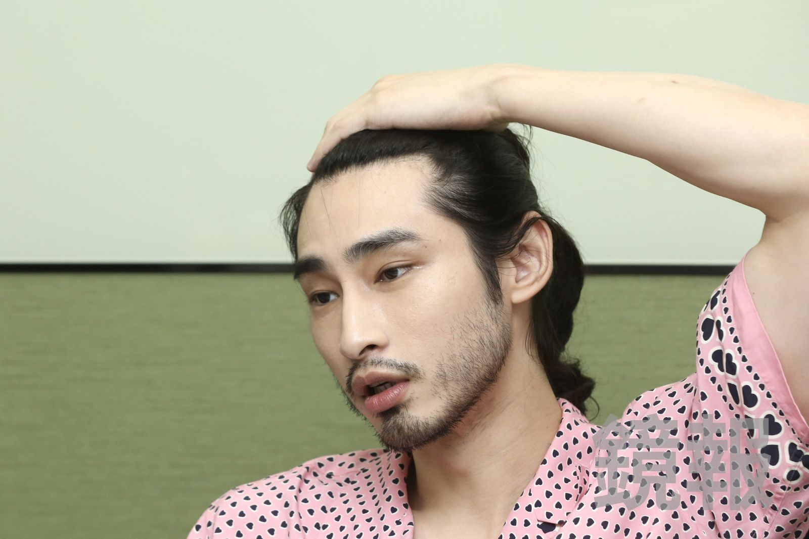 章廣辰拍戲壓力大，髮際線往後退。董孟航攝