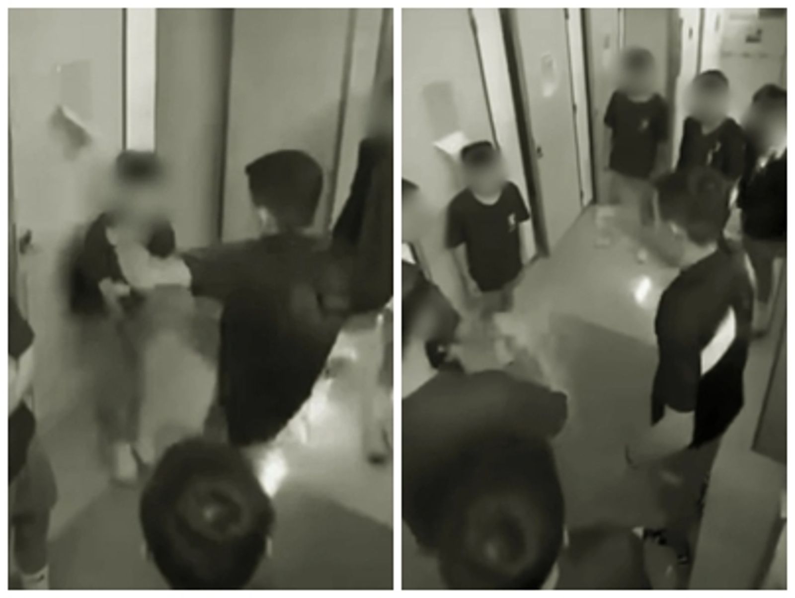 國三生抓國一學弟當沙包揍,圍觀學生沒關心,竟拿手機拍攝大喊「嚇尿了」讀者提供