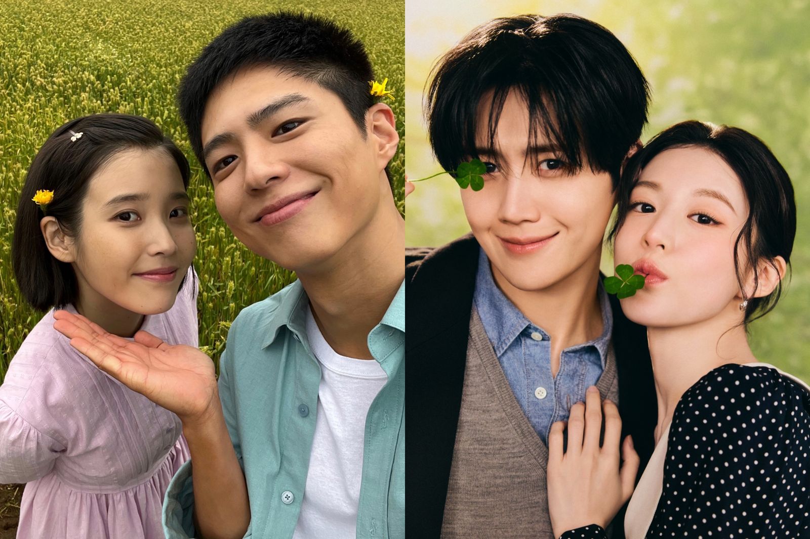 IU（左圖左）、朴寶劍主演的《苦盡柑來遇見你》，金宣虎（右圖左）搭檔高允貞演出的《愛情怎麼翻譯？》都是在全球引爆追劇熱潮的韓劇，還沒跟上進度的你，過年期間可以一次補上。翻攝IG@bogummy、翻攝IG@netflixtw