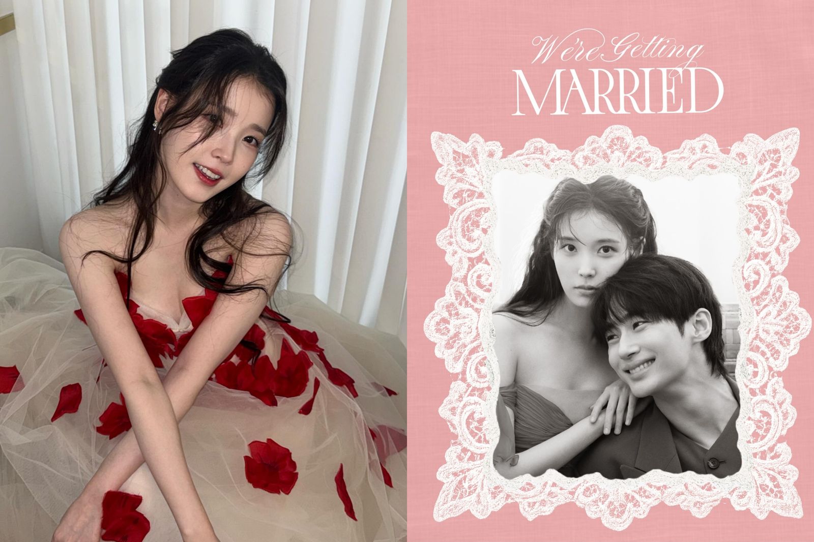 IU無預警發喜帖！同框邊佑錫婚紗照甜炸　網狂喊：李鍾碩別看