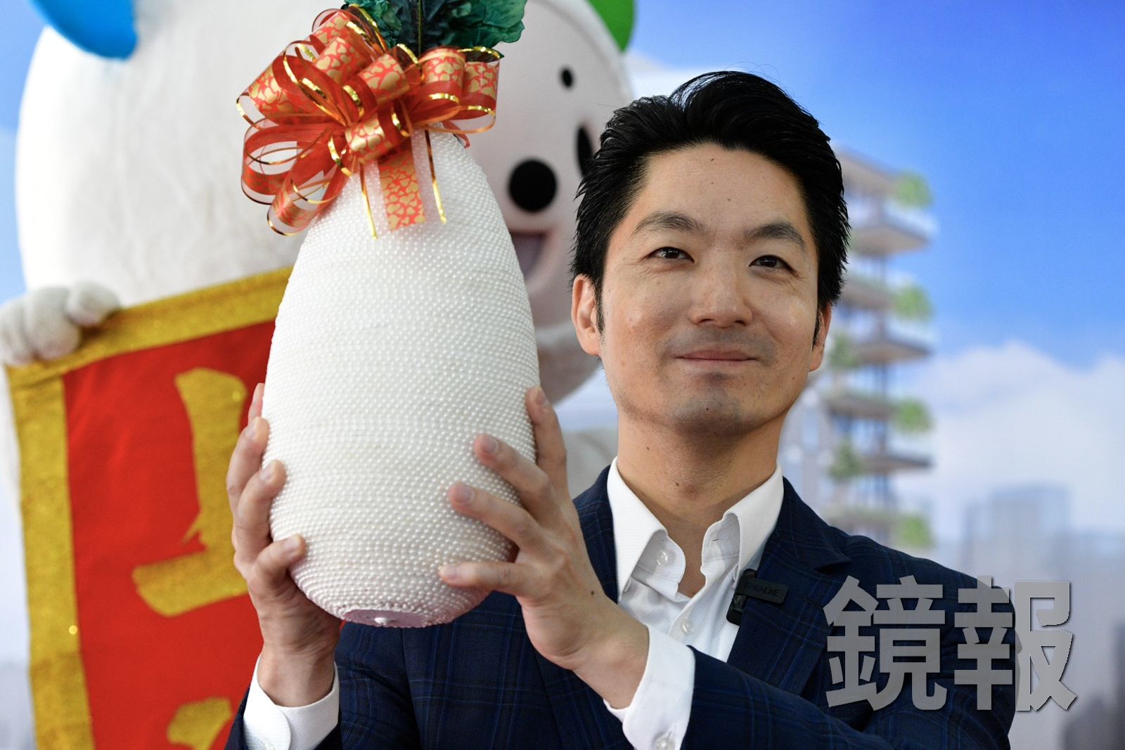 台北市長蔣萬安今出席捷運劍潭站多目標大樓工程上梁典禮。攝影李智為