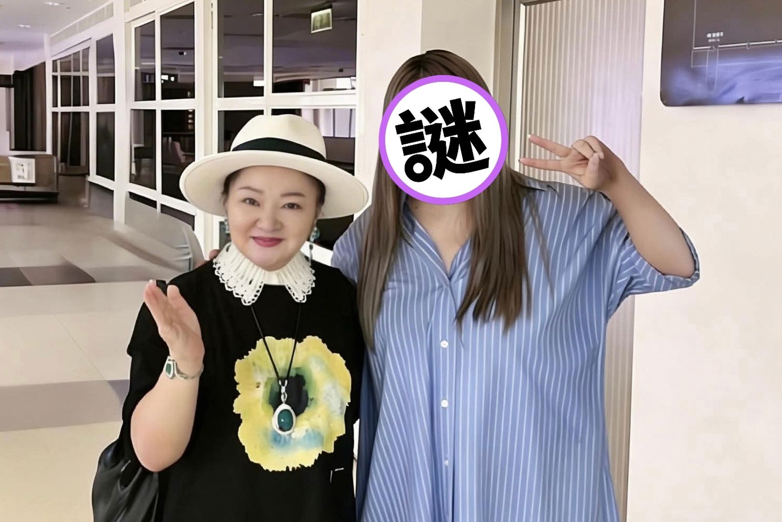 白冰冰台東機場巧偶張惠妹！天后53歲素顏模樣曝光　「帶媽北上」孝心感人