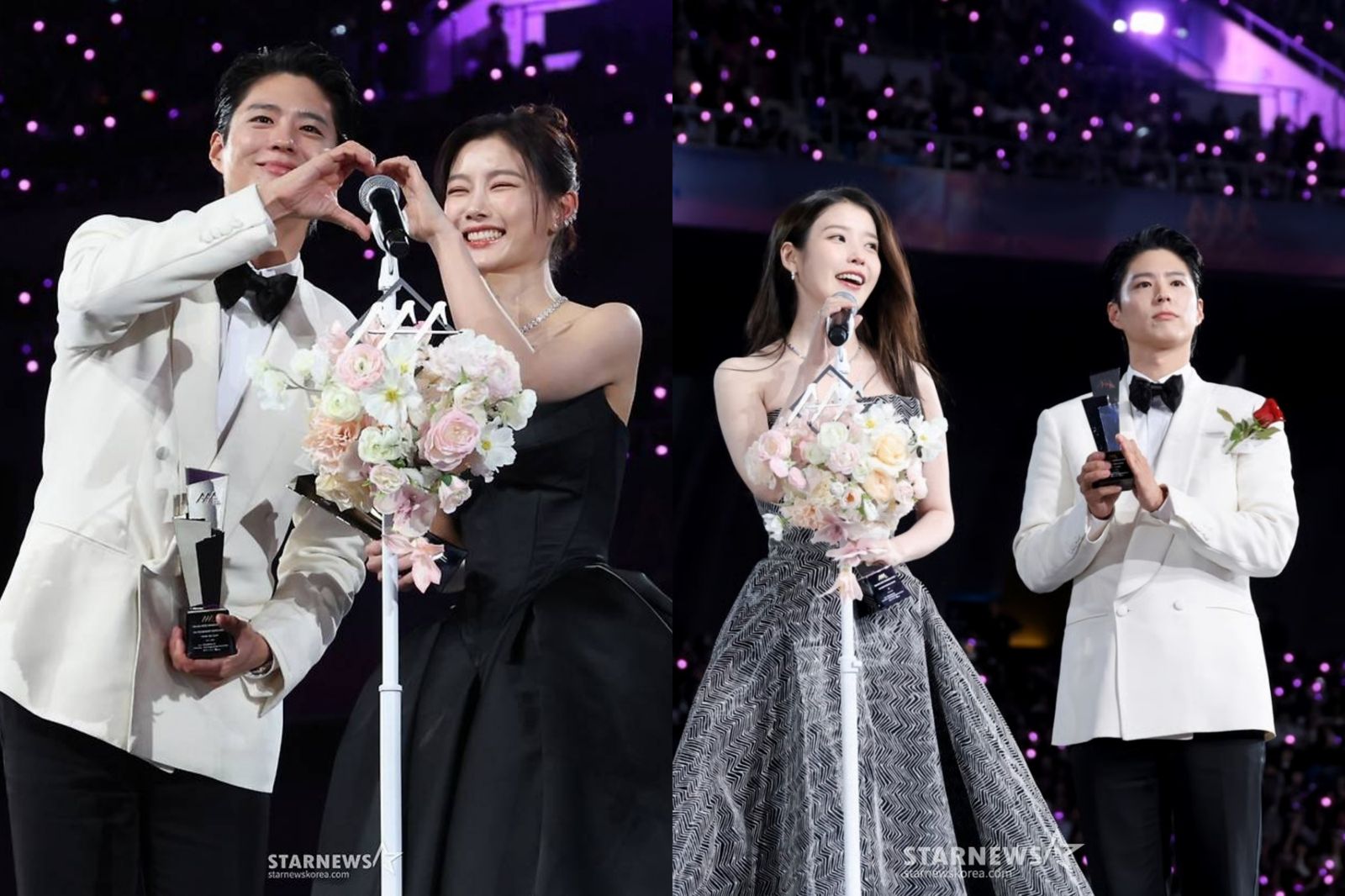 朴寶劍AAA前任大集合！剛和IU拿情侶獎　又和金裕貞、惠利放閃