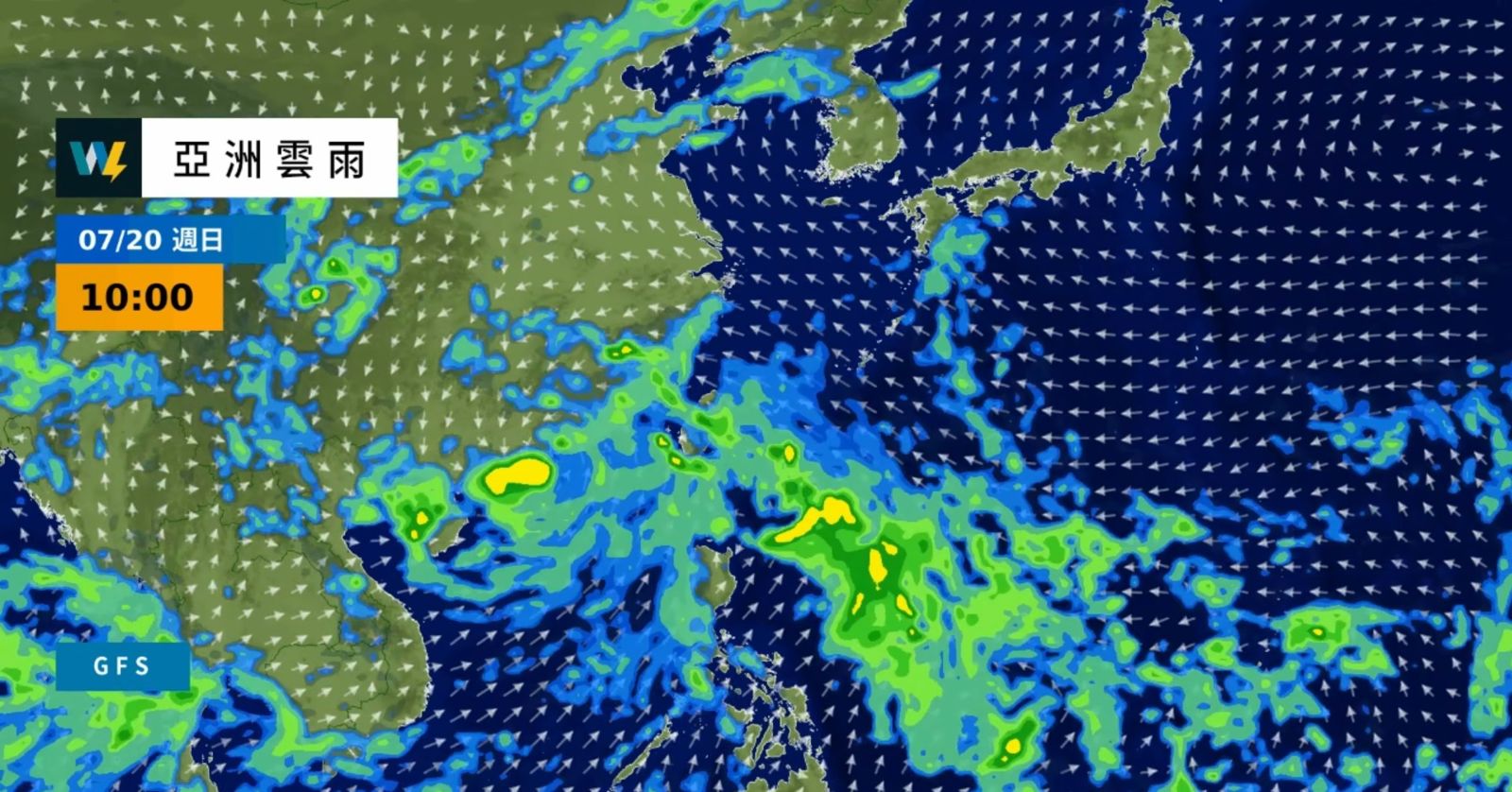 台灣本週天氣都相當不穩定。圖/翻攝自FB/天氣風險 WeatherRisk