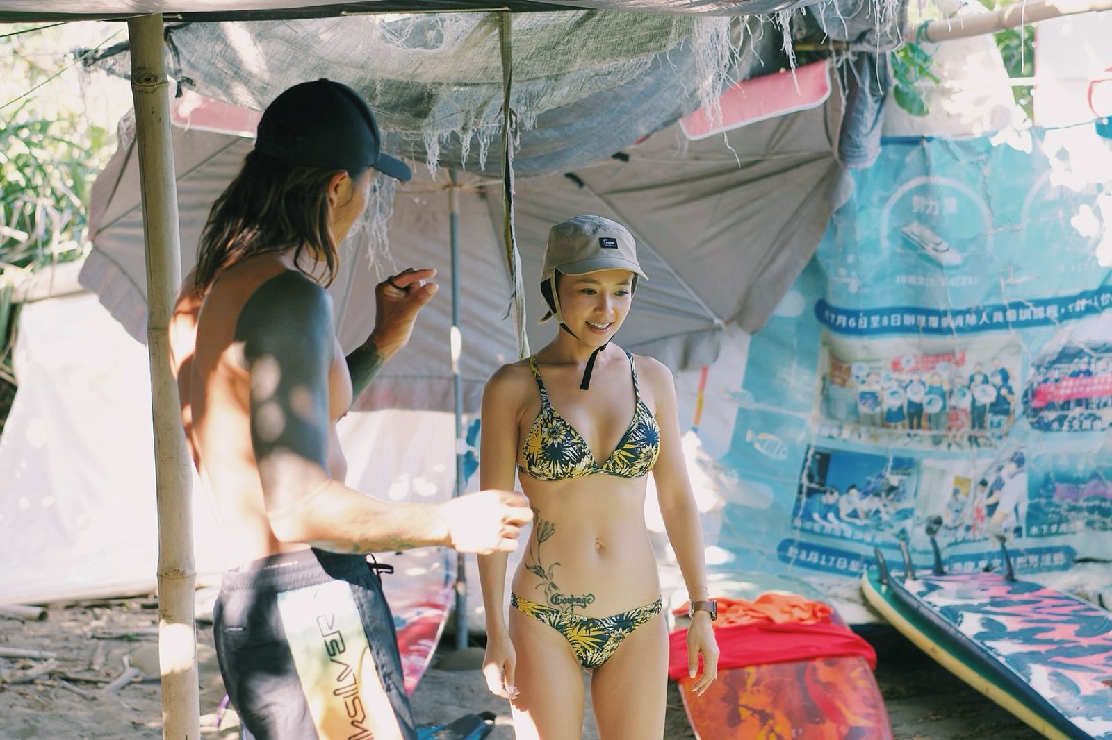 吳婉君人在加拿大仍心繫台灣，想念在南台灣衝浪的時光。翻攝吳婉君臉書