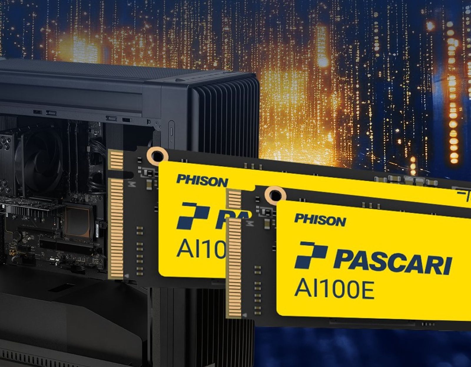 群聯電子讓AI運算訓練速度效能飆10倍，成本只要原來的1/10。圖／群聯電子