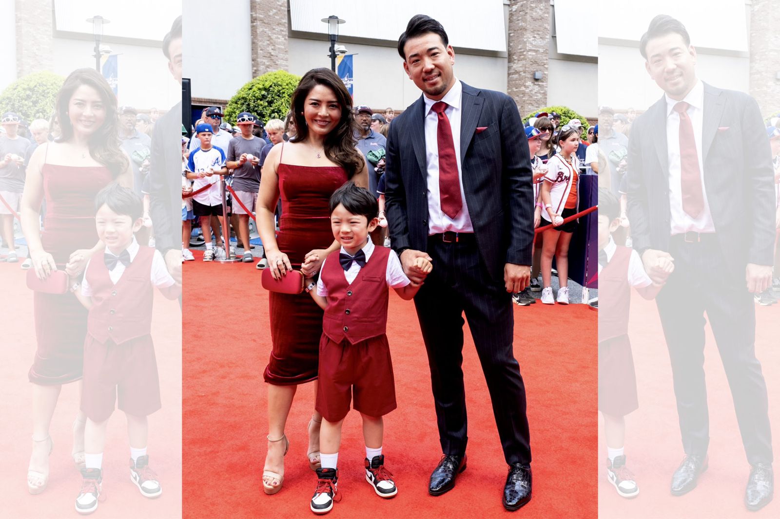 MLB明星賽／菊池雄星全家登紅毯　愛妻深津瑠美IG曬「天使隊配色」穿搭