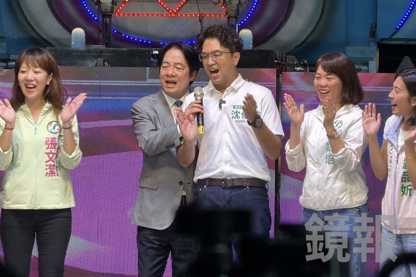 睽違3年開金嗓唱〈港都夜雨〉 賴清德加碼安可曲:為了沈伯洋選舉蹽落去