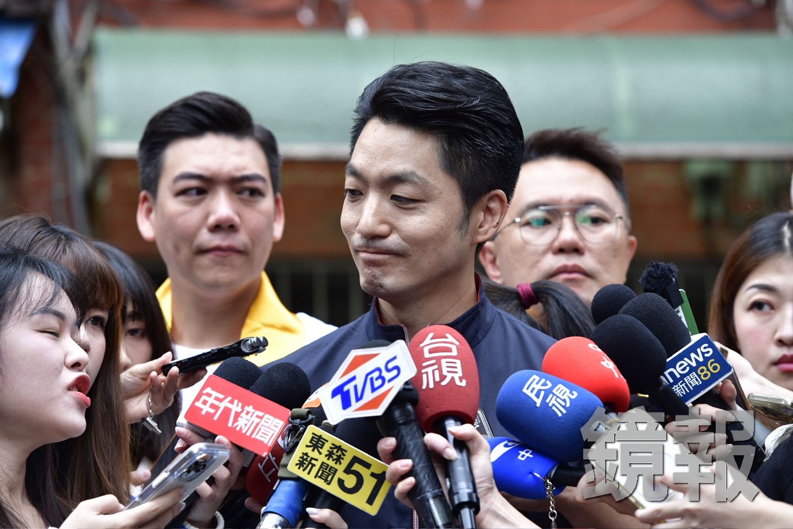 周杰倫曾說「這個市長很給力」,對此,蔣萬安想了一下,隨即回應「哎唷,不錯哦。」攝影李智為
