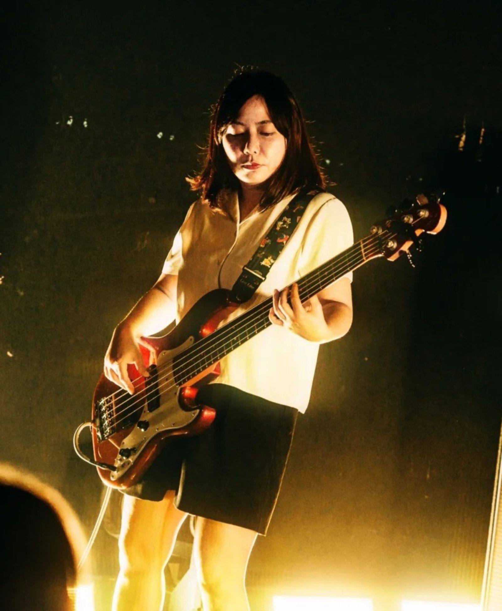 冠伶感謝老公支持，讓她能繼續跟著樂團到處演出。翻攝IG