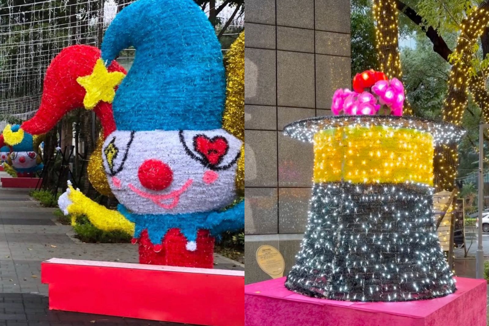 新北歡樂耶誕城評價不一。圖/翻攝自Threads@rosena4916、@doris00915