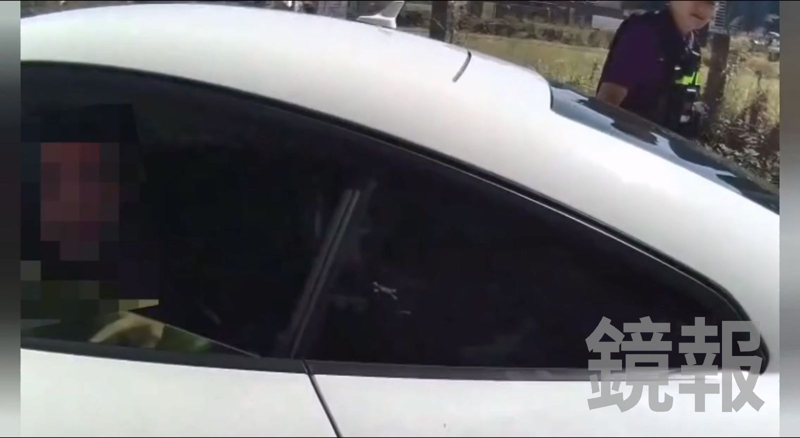 張男經毒品唾液篩檢，呈現K他命陽性反應。民眾提供