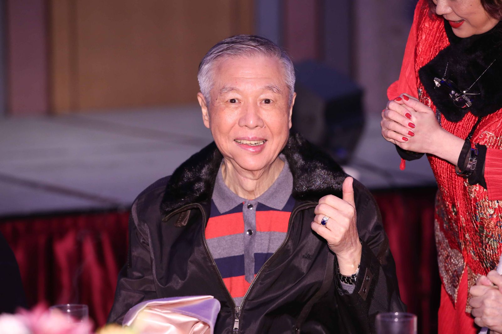 龐祥麟2024年出席中華民國關懷演藝人員基金會聯歡餐會。圖/鏡週刊