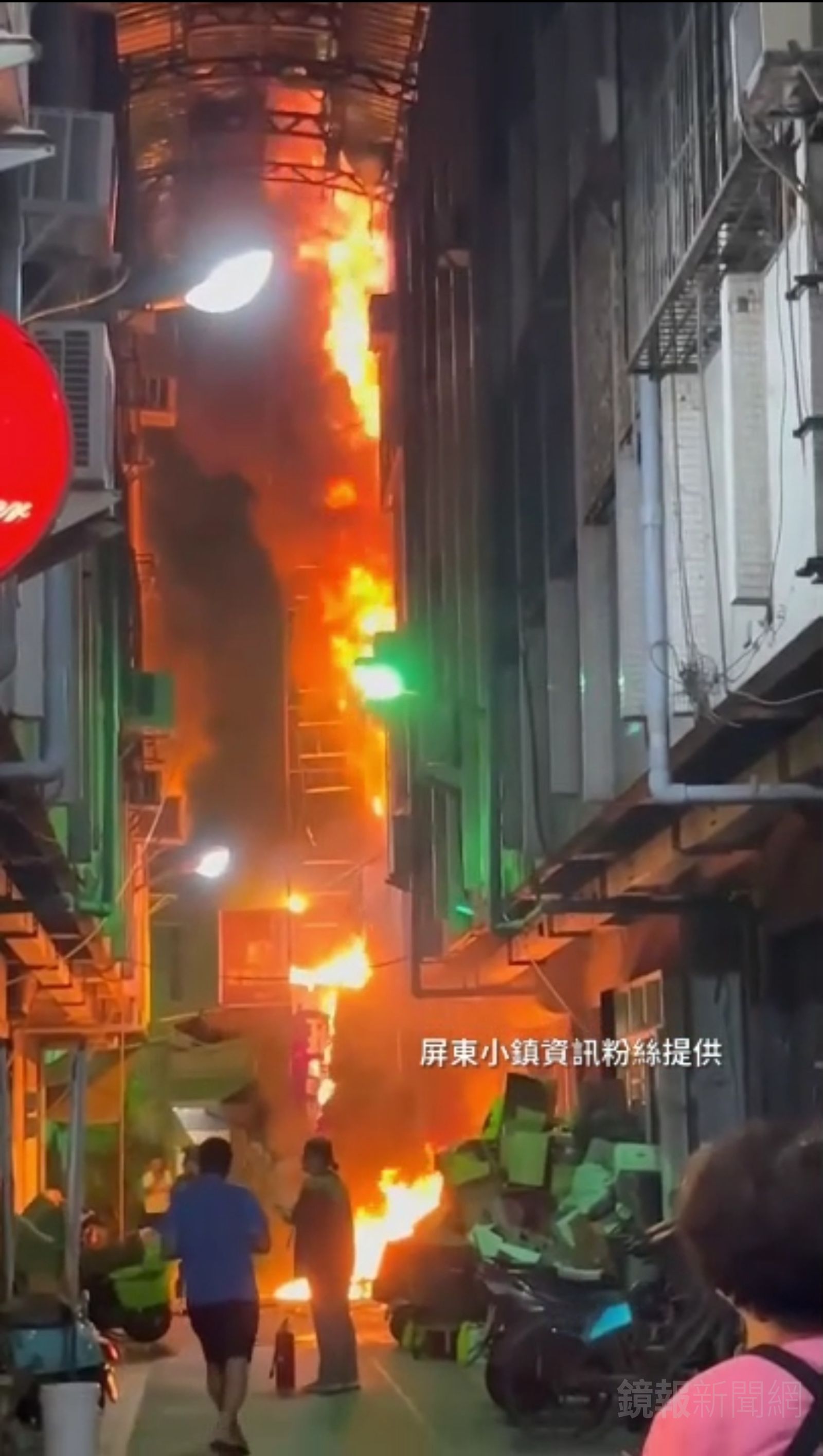 屏東逢甲商圈民宅晚間火警 　1老婦葬身火窟