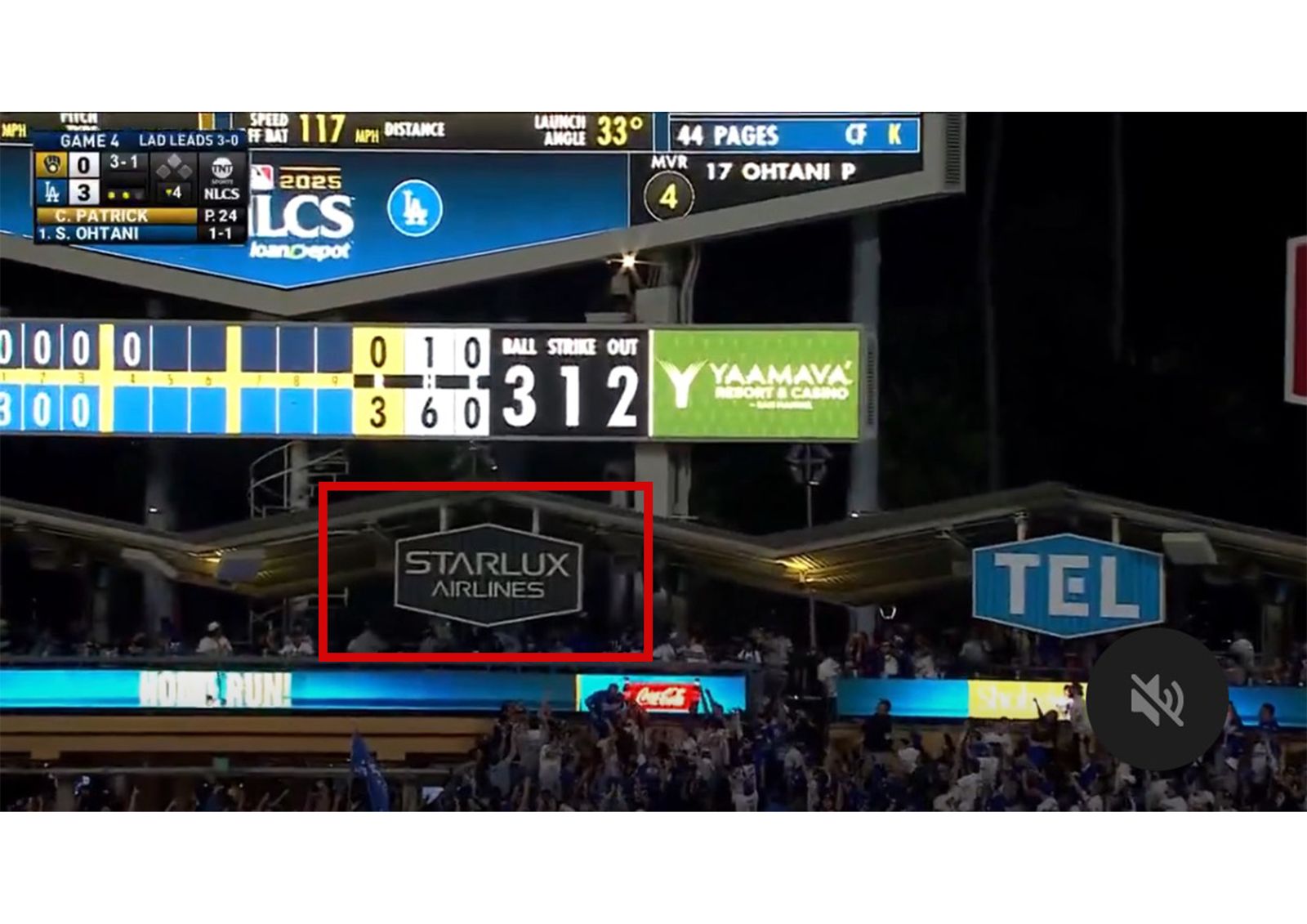 MLB／「K董賺爛了」大谷翔平國聯封王戰三響砲　星宇航空廣告入鏡成焦點