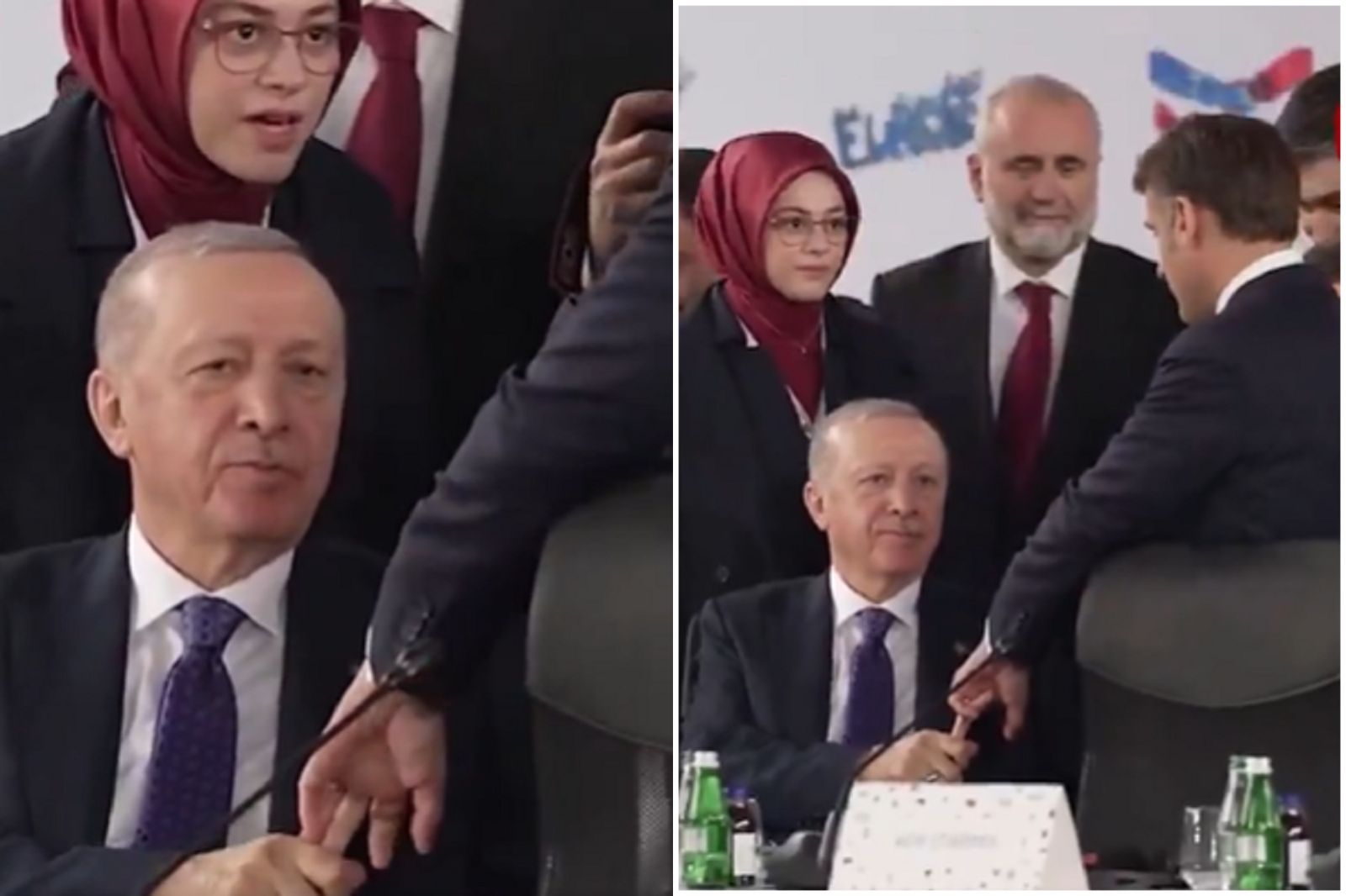 法國與土耳其總統公開一起玩手手　網友熱議