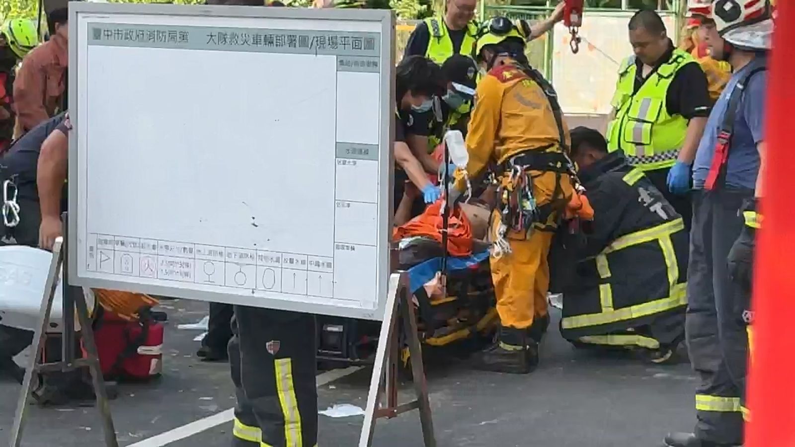 台水工程豐原下水道未通風即作業釀5傷。讀者提供