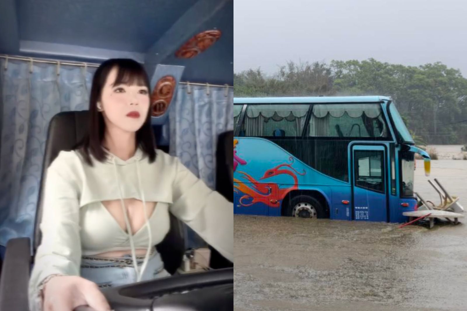 正妹網紅扯「苗栗暴雨是人造雨」!挨轟駁造謠:我的文章自由...水利署3點打臉