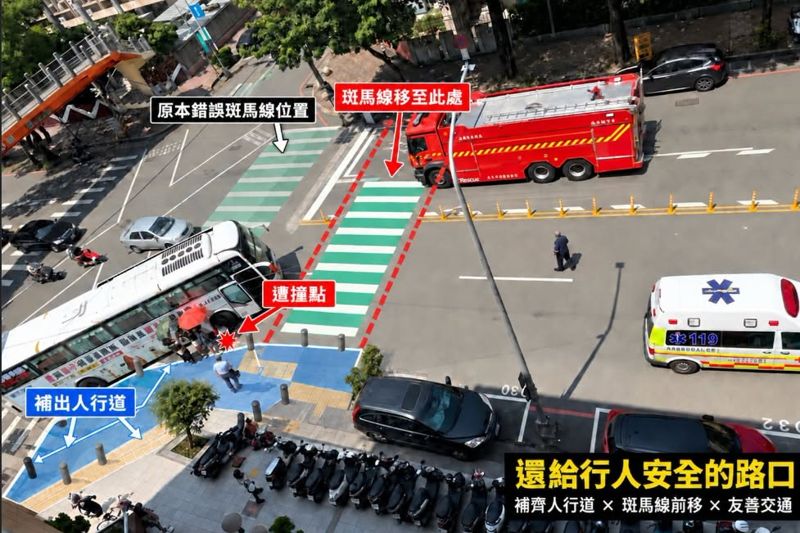 開對框一次看懂！新加坡阿嬤遭輾不治魂斷異鄉　他揭路口這「錯誤設計」提議改善