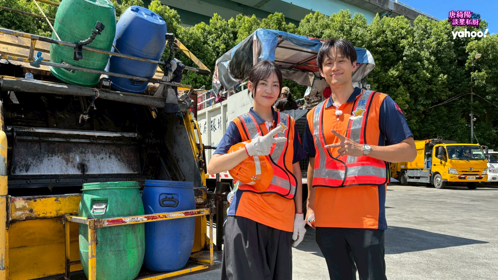 焦曼婷（左起）、徐新洋接下《Yahoo星二代很忙內》第二季主持棒。Yahoo唐綺陽談星私廚提供