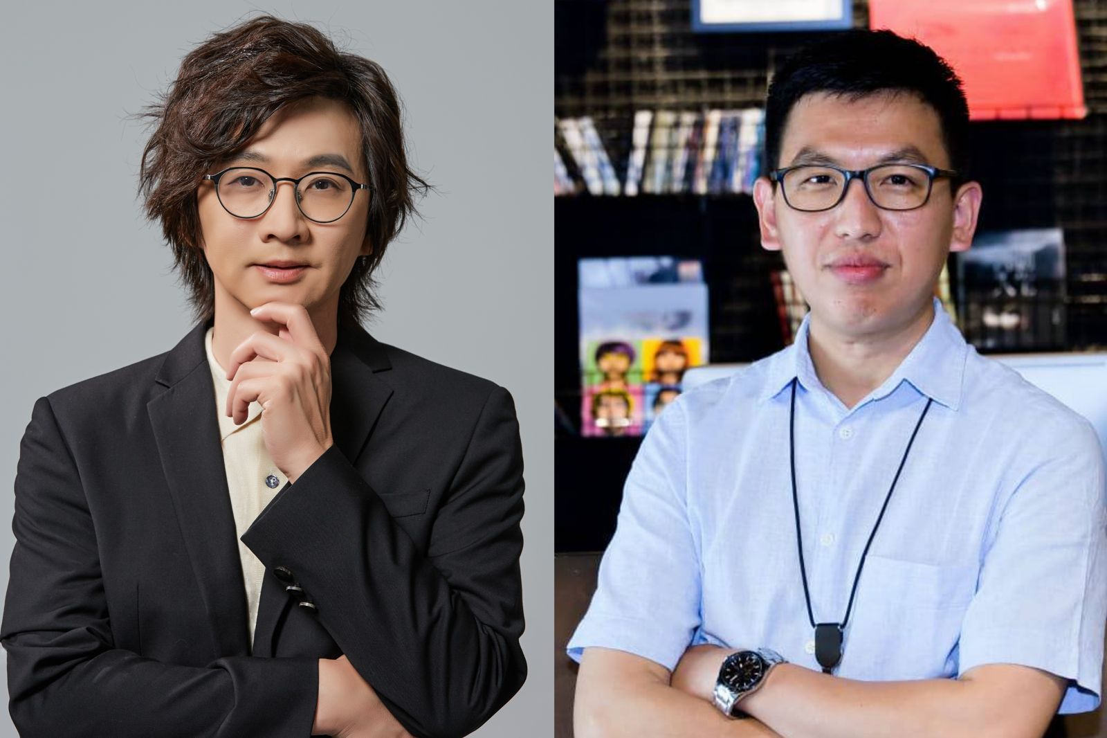 林隆璇(左)是華語音樂界資深老師及製作人;Patrick(右)為資深樂評人也是現任PlayMusic音樂網總編輯。青田音樂、Patrick提供