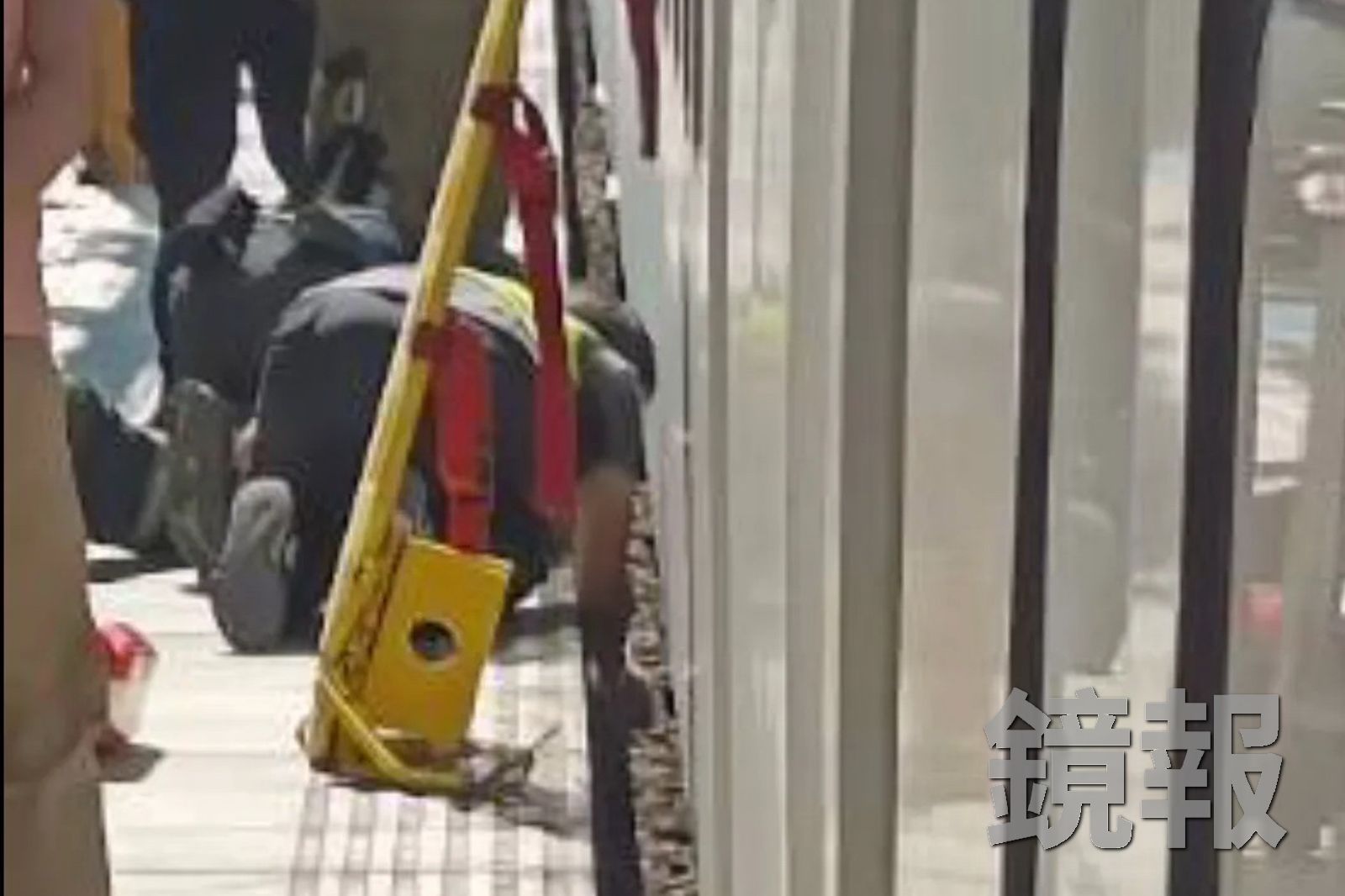 男子墜落台鐵斗南車站軌道區,當場被進站的新自強號列車輾斃。圖/畫面授權threads lulingchih