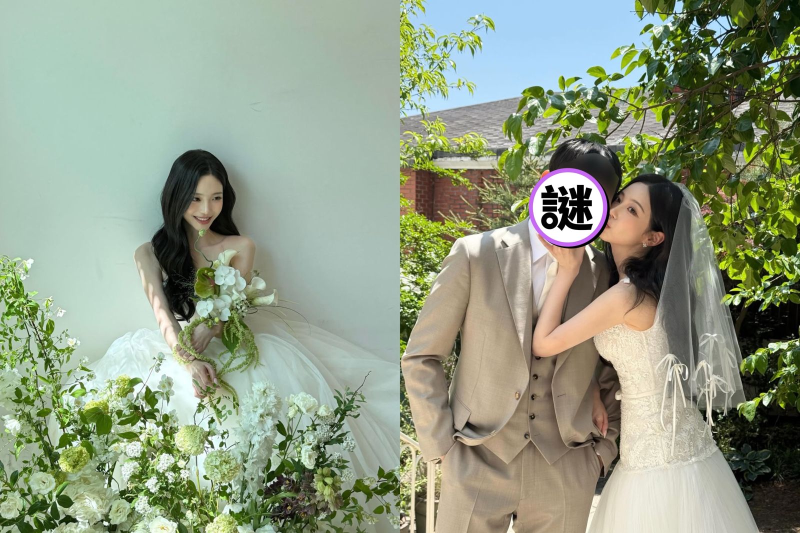 不用「廈情下巴」撩男了!27歲戀綜女神貼臉未婚夫拍婚紗 準尪被讚神似朱智勛
