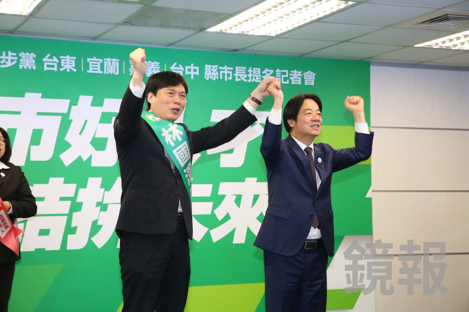 賴清德敬請大家鼎力支持林國漳，讓宜蘭縣有更好的生活。（圖／董孟航攝）