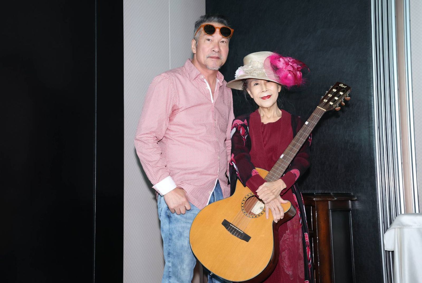 黃仲崑12日與洪小喬一同出席民歌大團圓演唱會記者會。中華音樂人交流協會提供