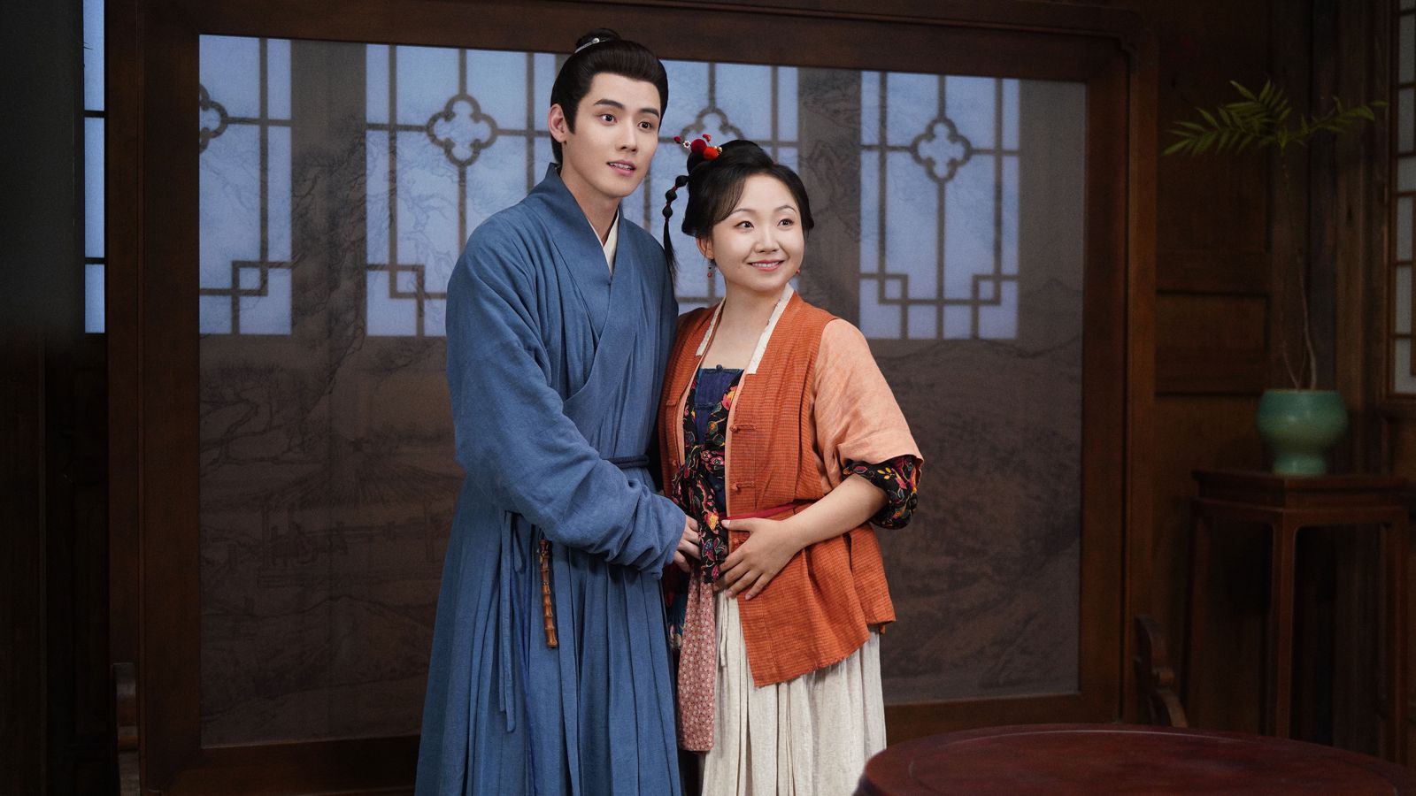 古裝輕喜劇《芬芳喜事》由李嘉琦(右)和任豪(左)領銜主演。愛爾達電視提供
