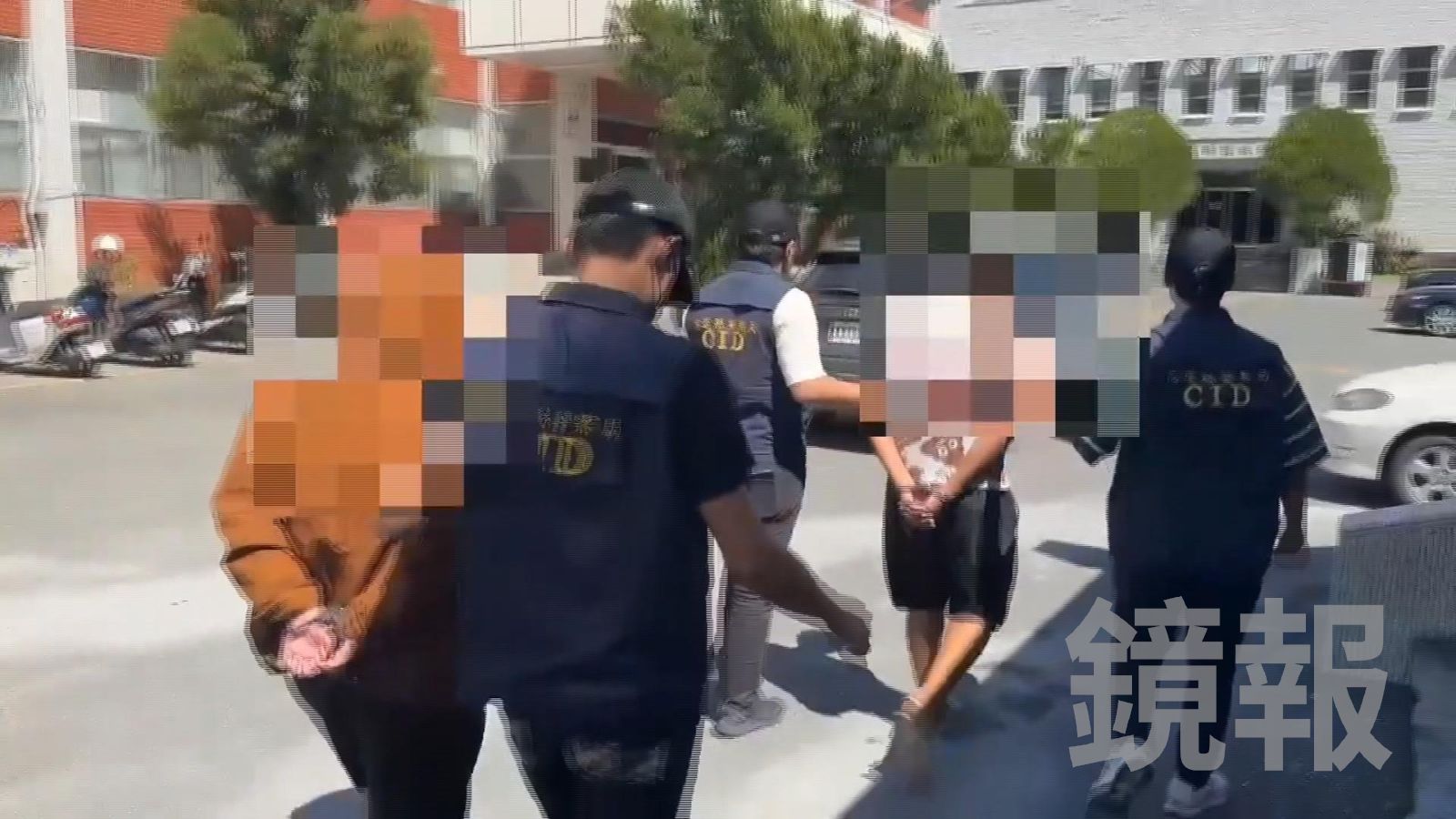 4名動手嫌犯被逮後遭到收押。翻攝畫面