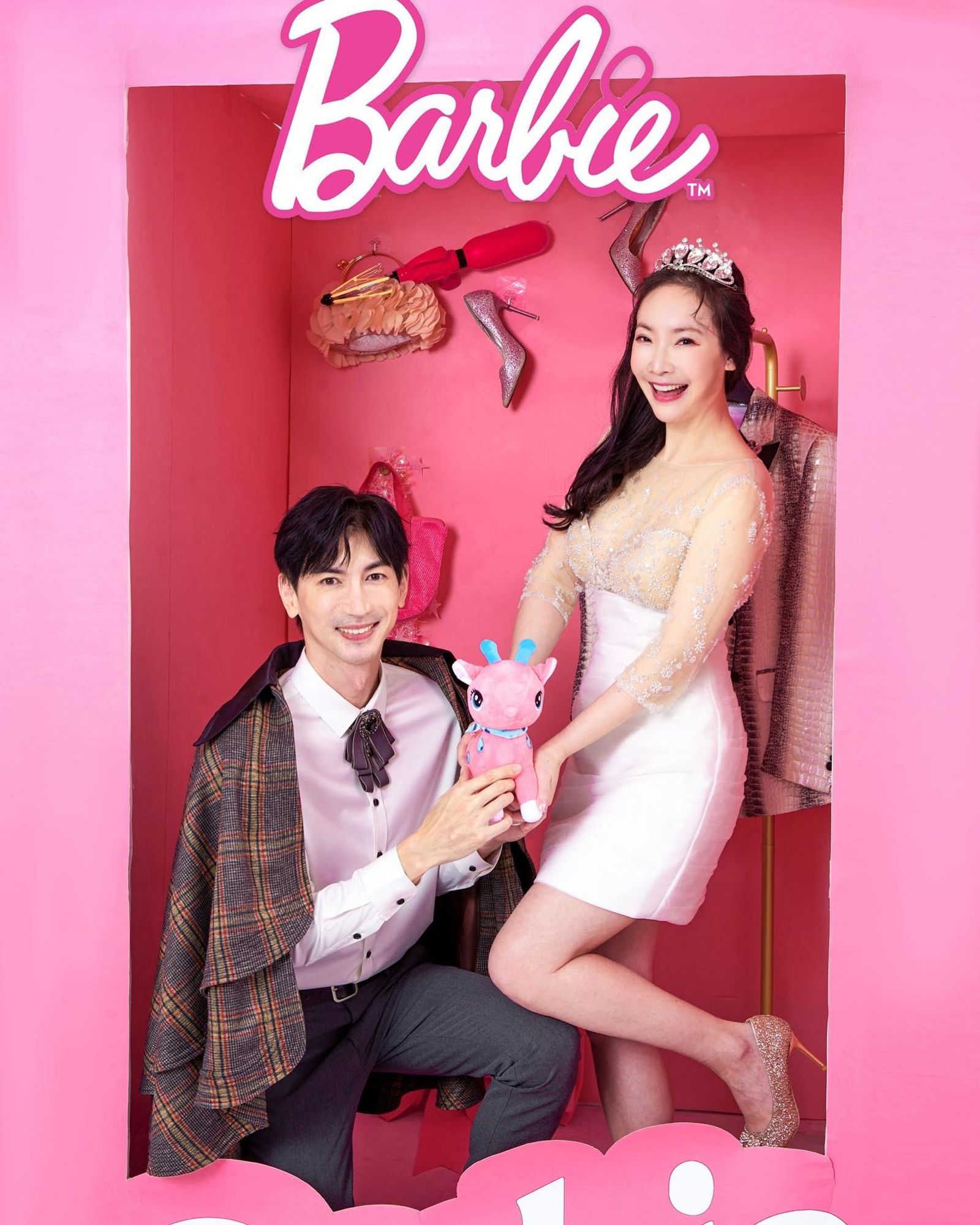 王俐人（右）與林琮軒婚姻生活中有許多摩擦。翻攝林琮軒臉書