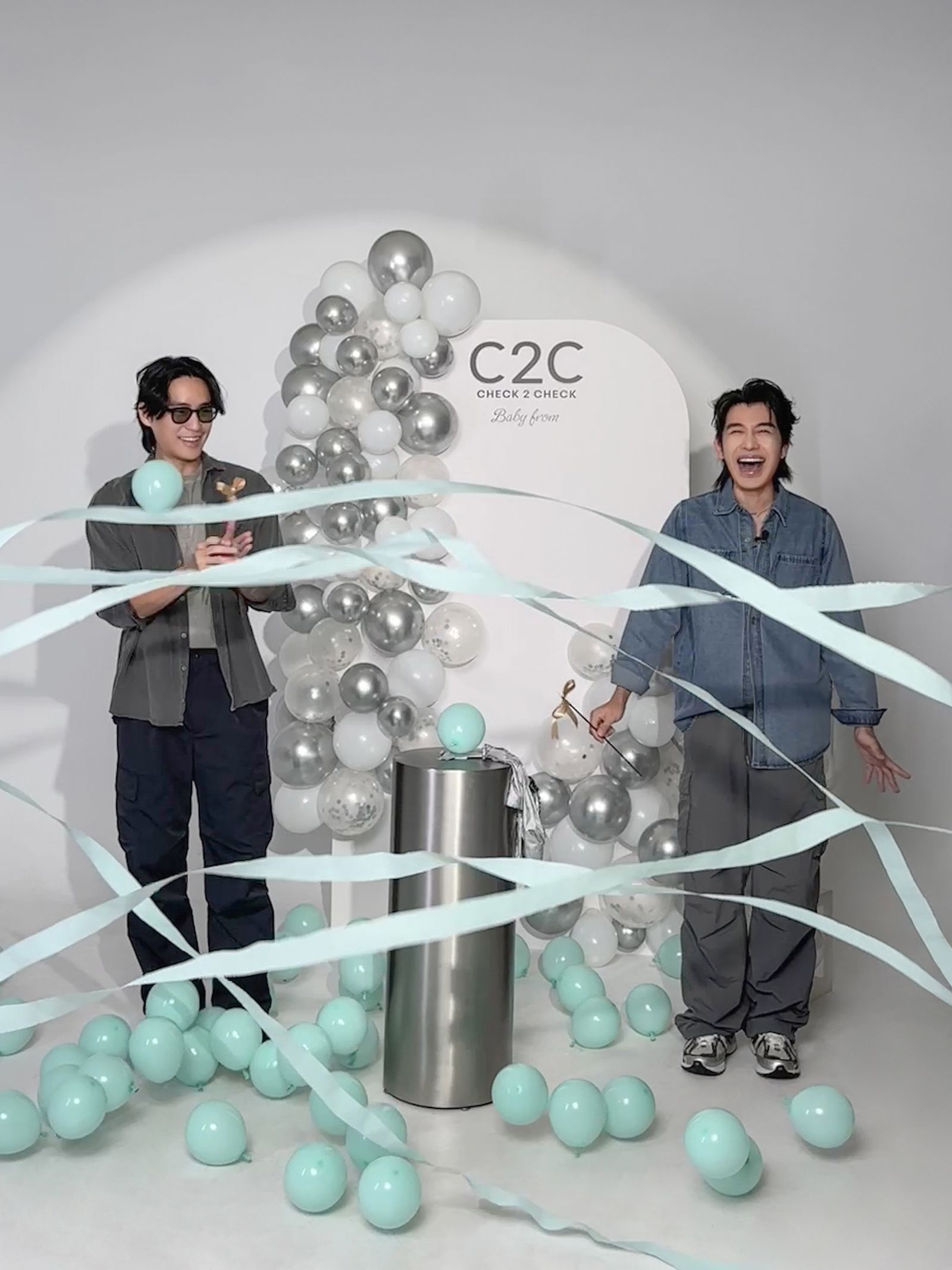 森田(右)很喜歡小孩子。快電商提供