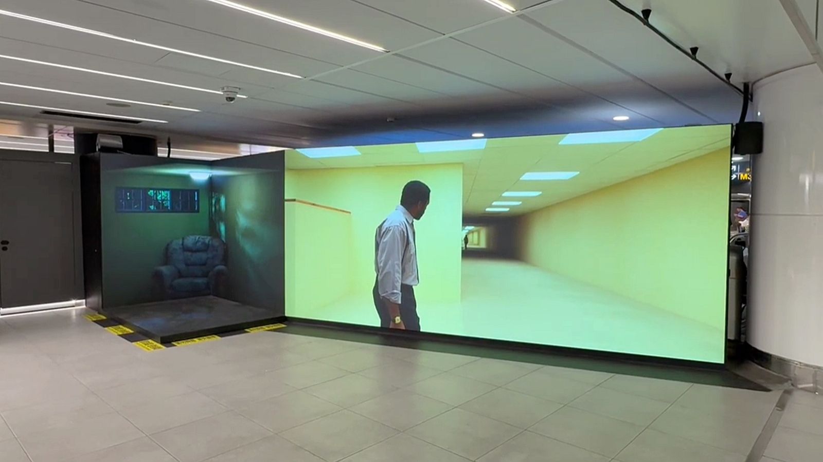 《後室》推出全球首創「裸視3D後室沉浸式體驗」，預計搶先在5月1日限時一天在台北捷運登場。采昌國際多媒體提供