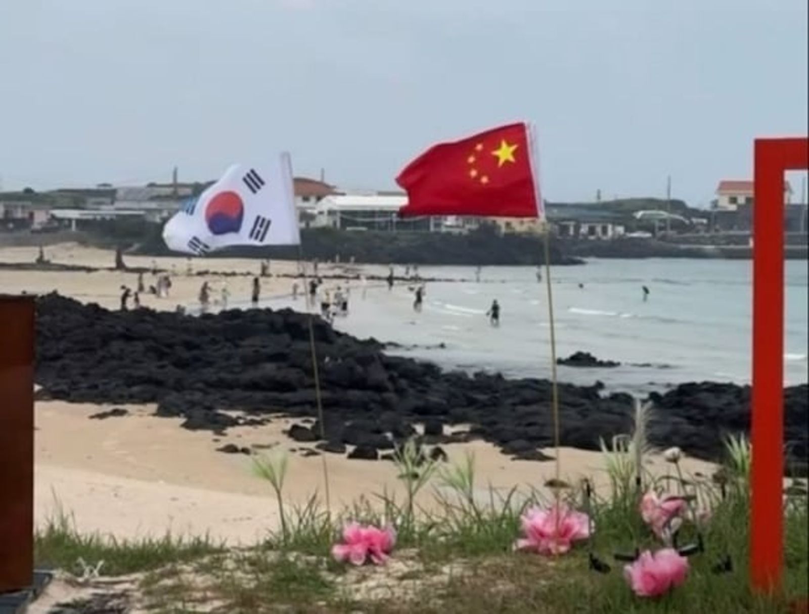 濟州島變中國領土？被插五星旗「佔領」　韓網友崩潰