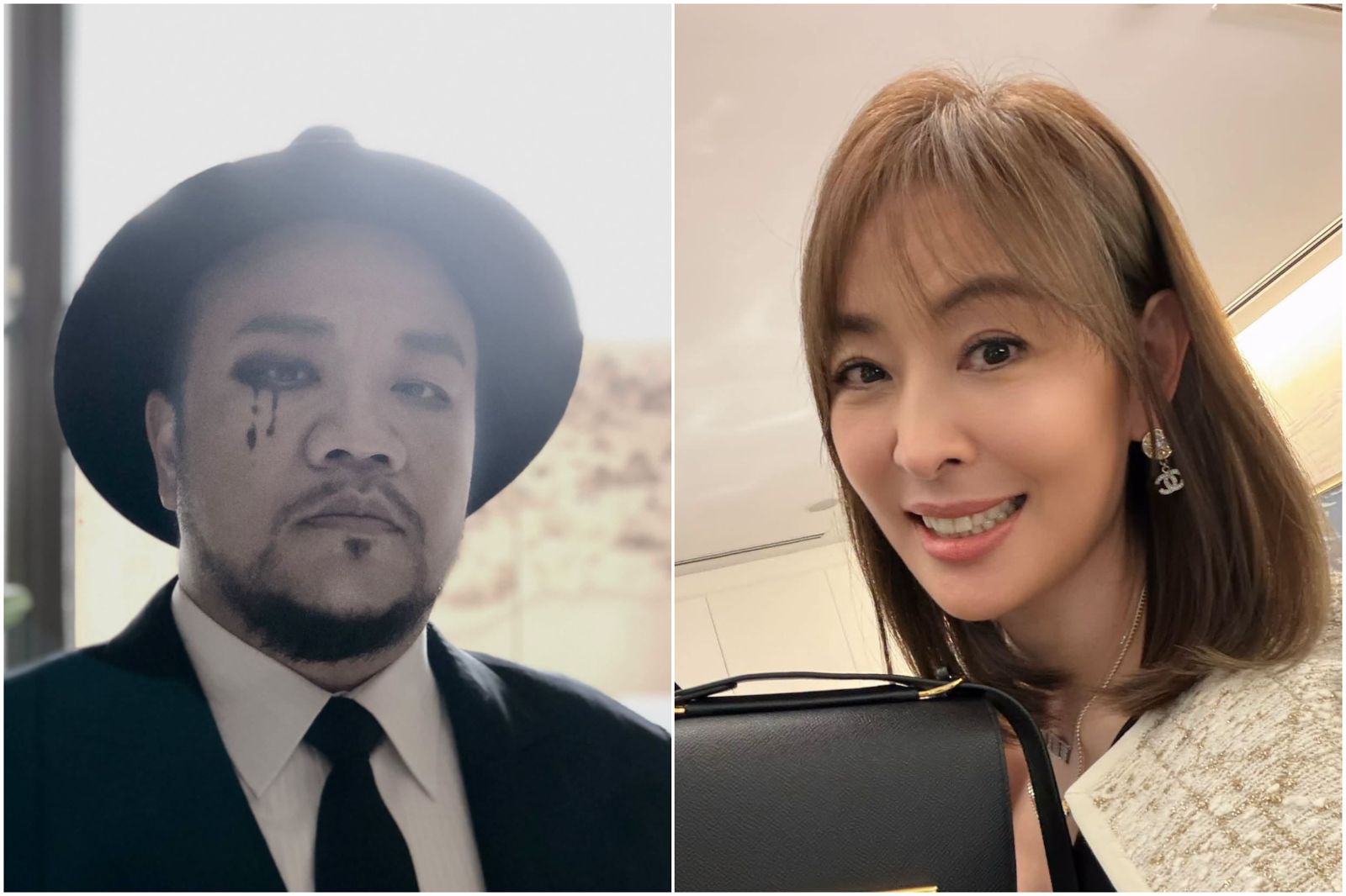 葉天倫(左)聲援賈永婕。圖/翻攝自葉天倫、賈永婕的跑跳人生臉書