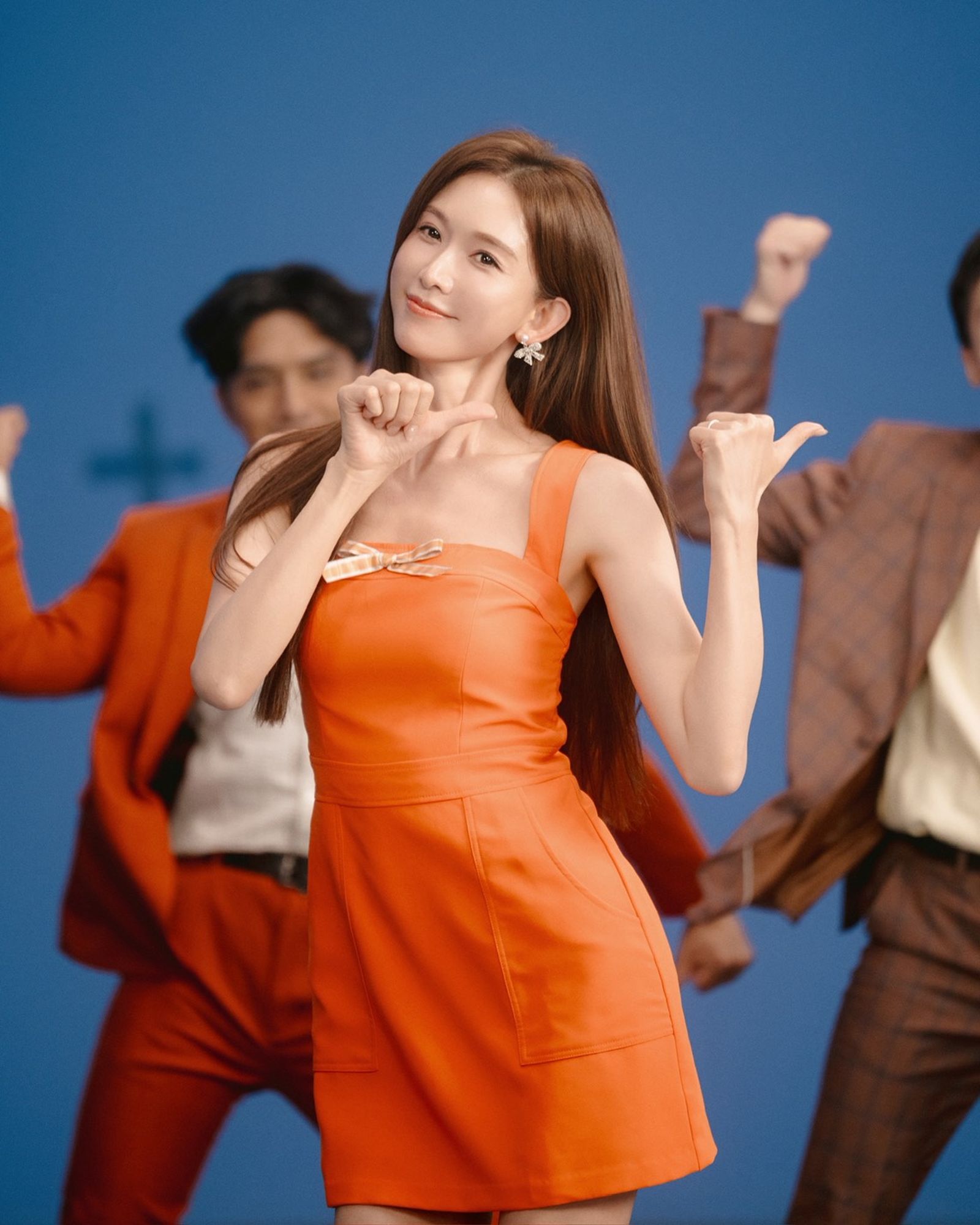 林志玲近日為代言拍攝新廣告。田原香滴雞精提供