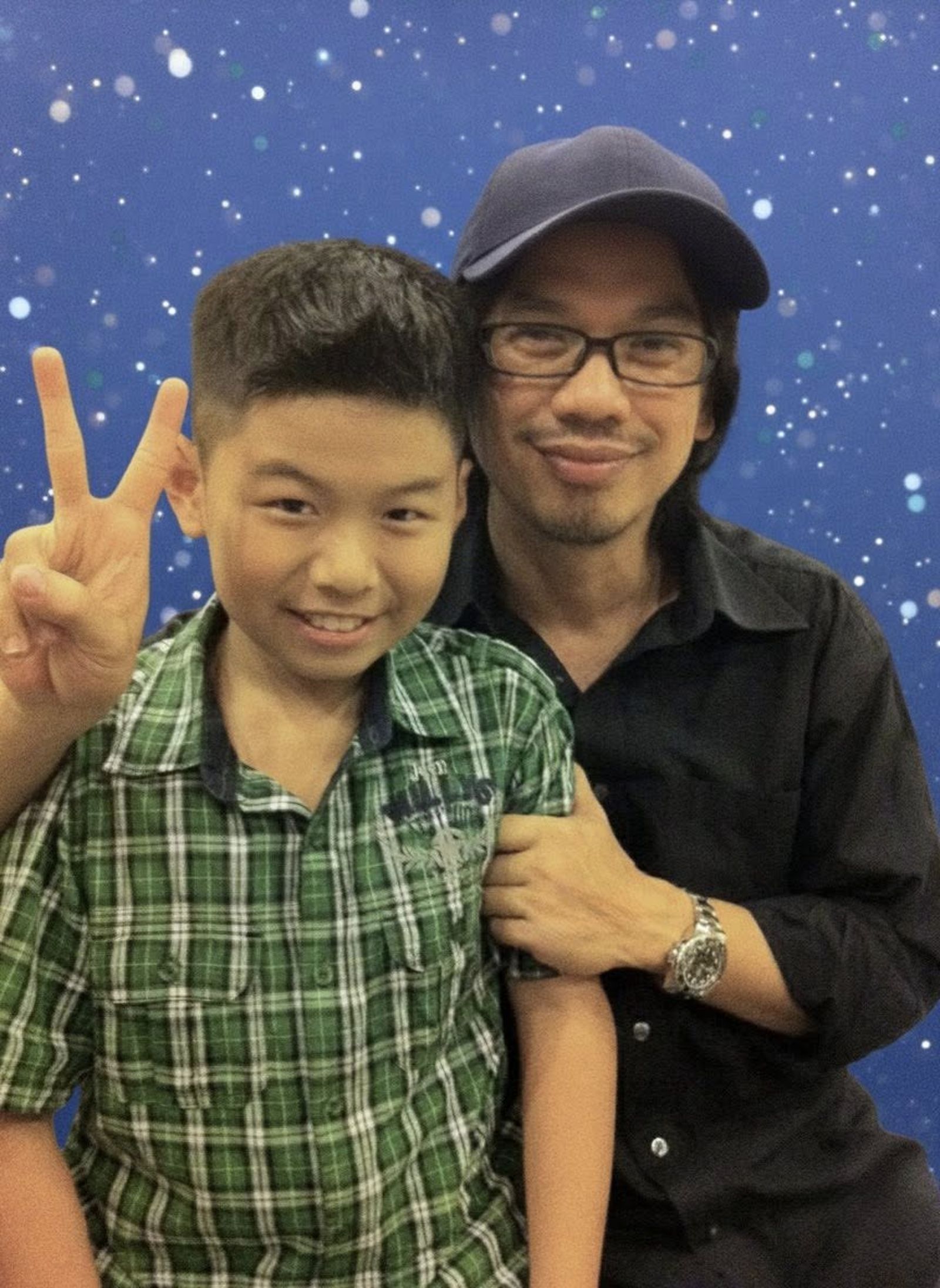 徐有利(右)分享與葉子誠合照。翻攝徐有利臉書