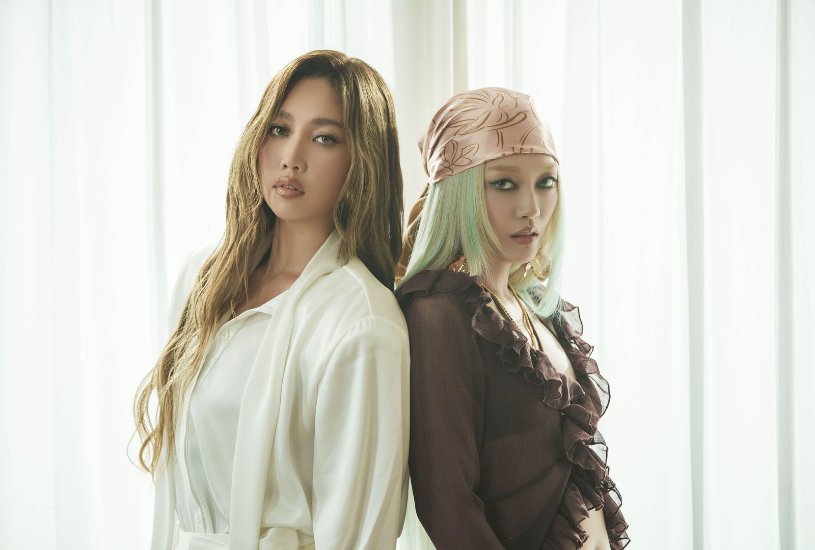 琟娜（右）唱作俱佳，是A-Lin（左）力捧的子弟兵。谷優娛樂提供