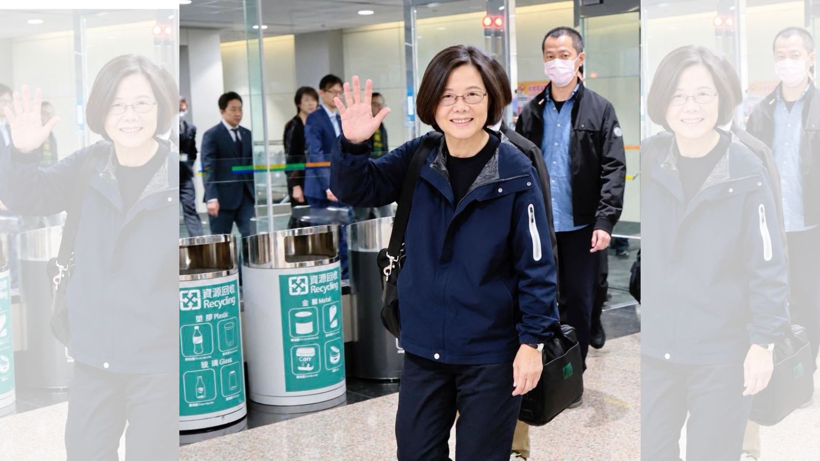 前總統蔡英文結束訪美行程,今天清晨返抵台灣。圖/翻攝蔡英文臉書