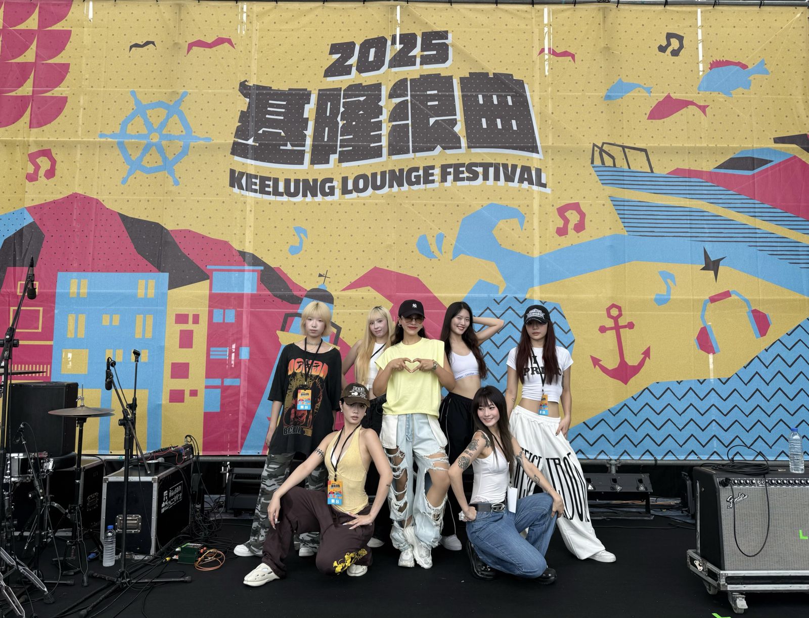 丁噹上午在基隆浪曲舞台進行彩排。三立提供