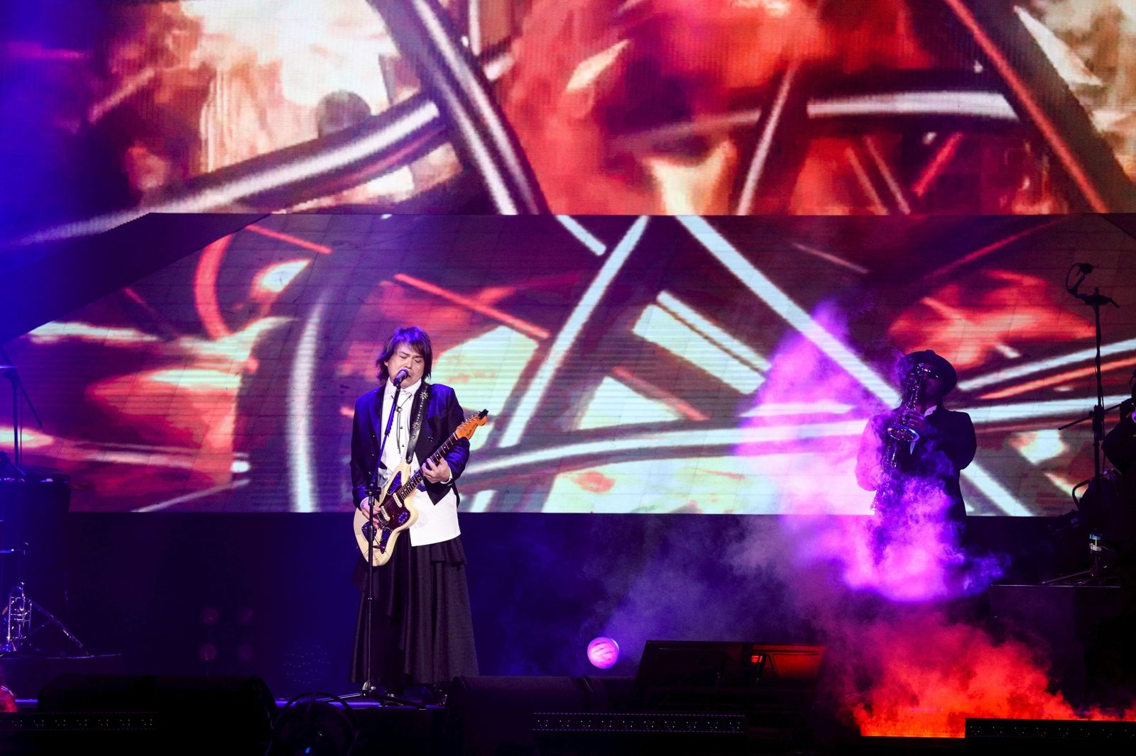 伍佰13日起在台北小巨蛋開唱。鄒保祥攝