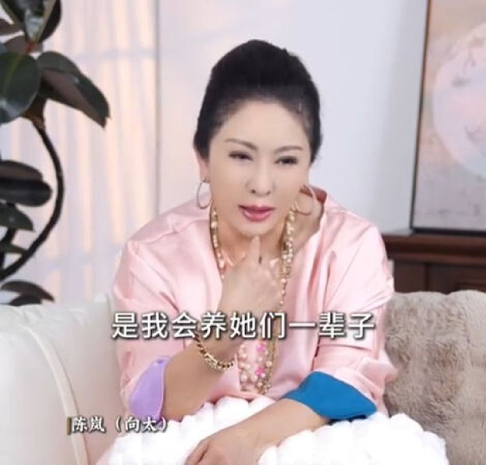 向太每個月都付向華強前妻丁佩鉅額撫養費。翻攝微博