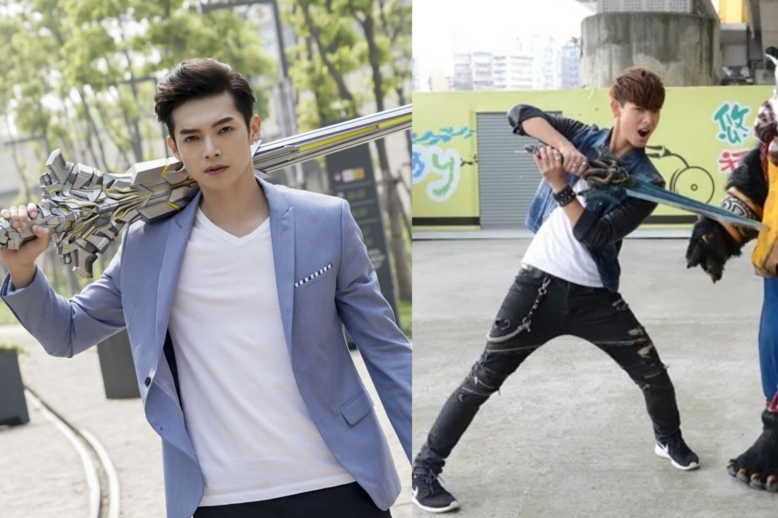辰亦儒(左)、連晨翔(右)都是男團出身,也都參與終極系列劇的演出。八大電視、奇米娛樂提供