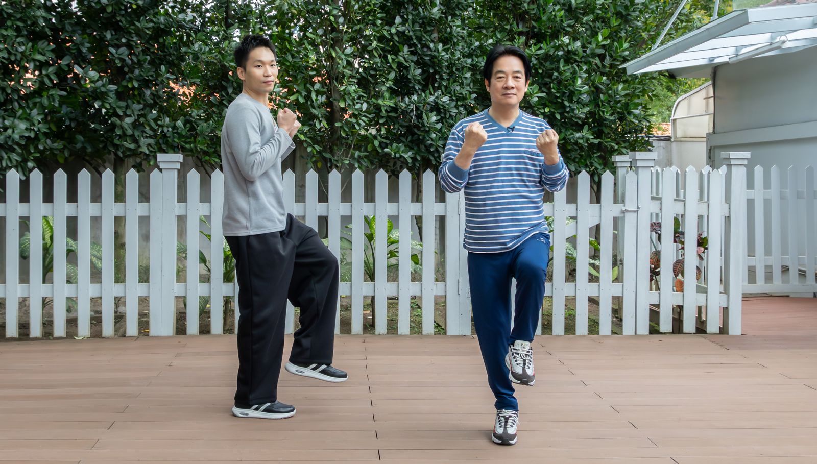 過年在家呷尚飽？賴清德、李洋帶頭　邀全家大小作伙跳健康操