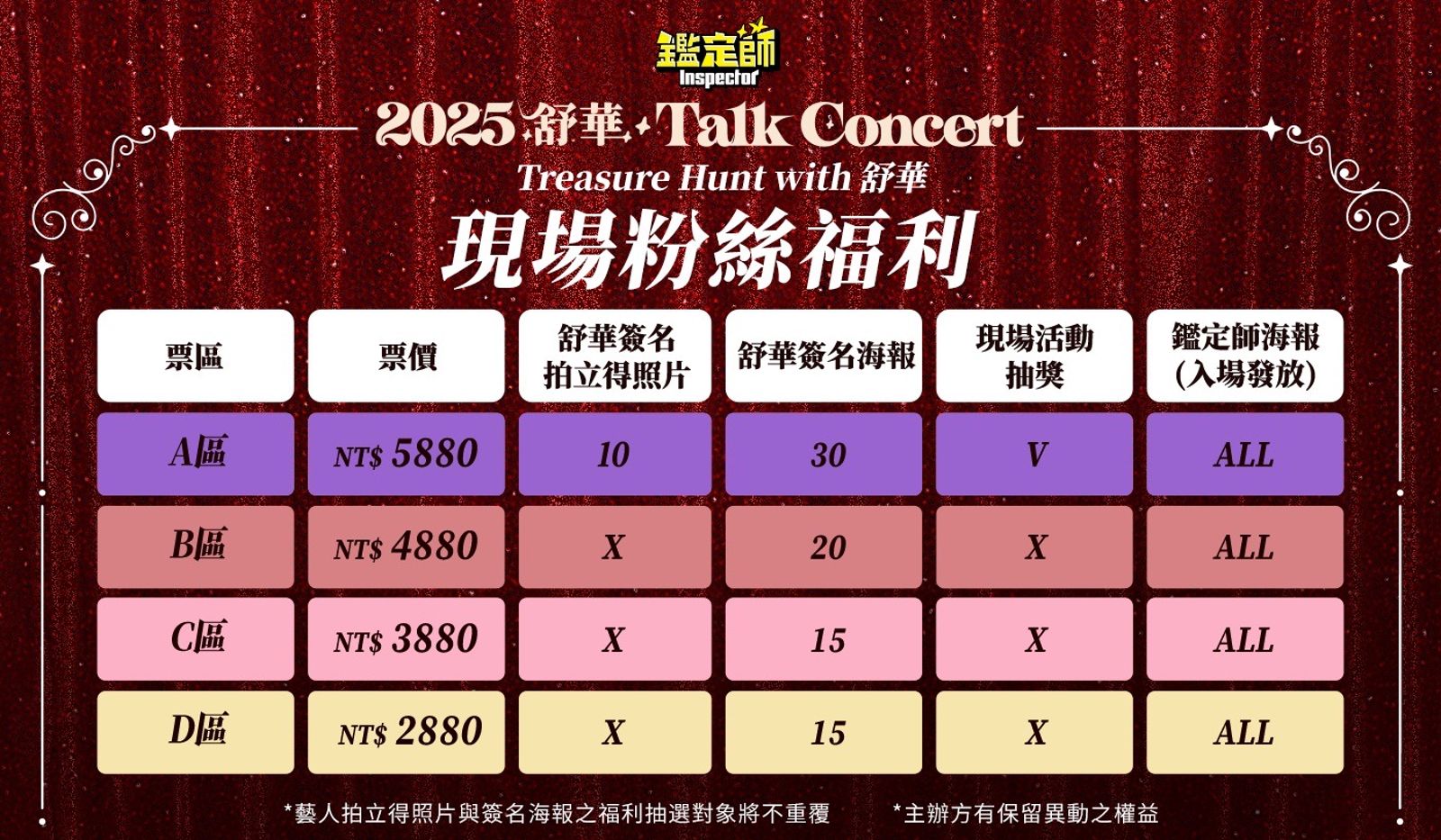 舒華的活動福利圖公開。電通娛樂提供