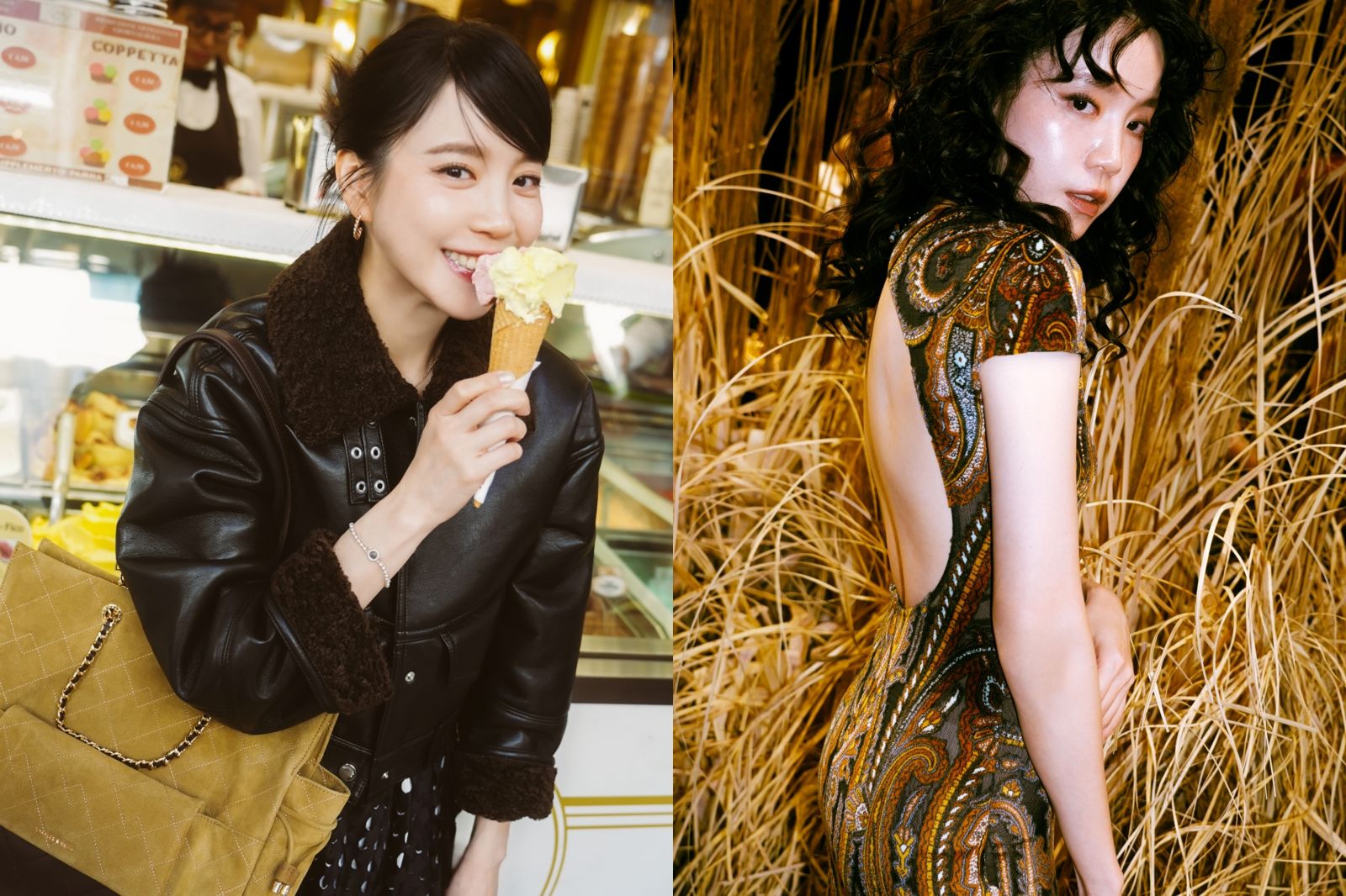 女星米蘭大解放!破尺度露整片美背 甜點剩半盤竟被店員「桌邊親餵」