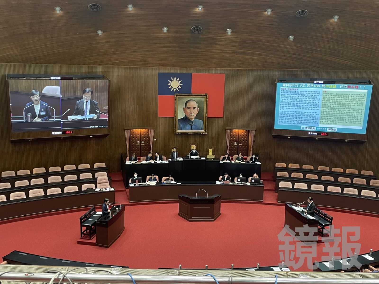 張啓楷今（9日）質詢司法院副院長被提名人蘇素娥時質疑，其提供審查的自傳資料有誤。（圖／陳凱貞攝）