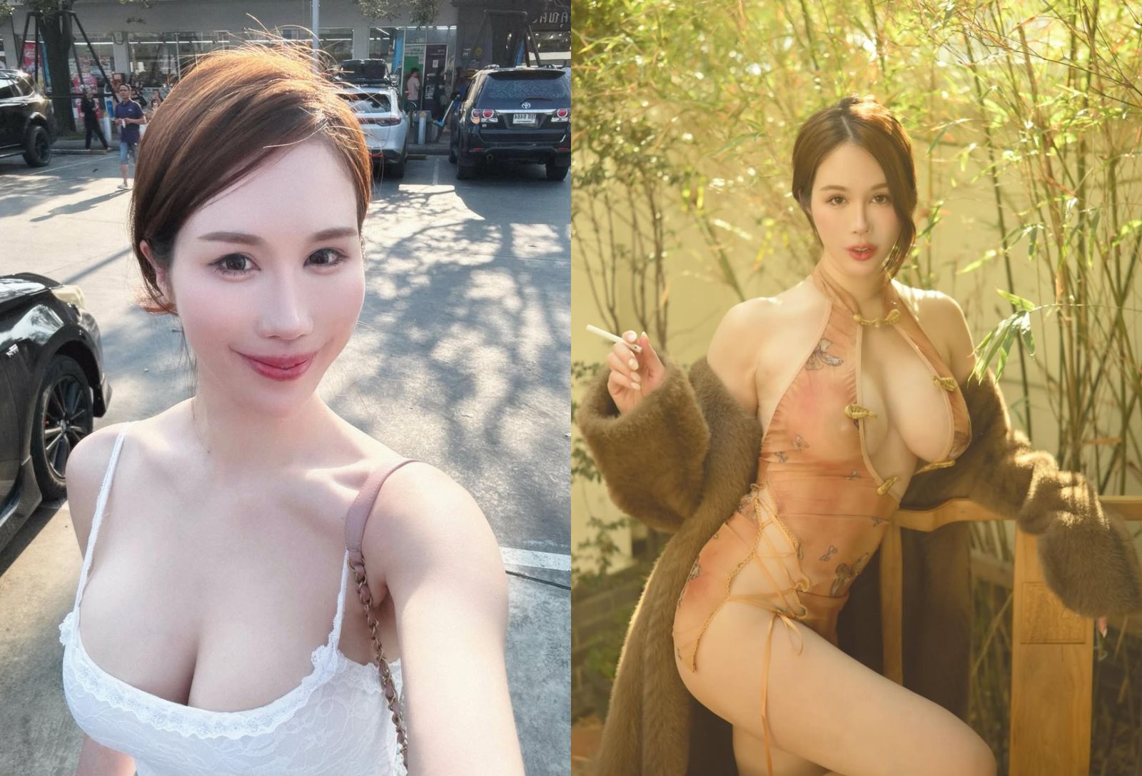 台H級辣模香港街頭「手伸裙內脫小丁」！斑馬線大方撕胸貼　萬人看傻：丟臉丟到國外？